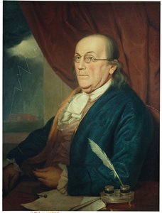 Portrait de Benjamin Franklin (1706-90) 1789