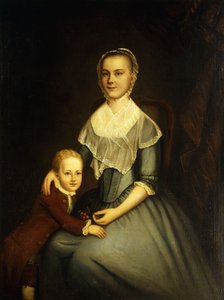 Portrait de Mme Arbuckle et son fils - Charles Willson Peale