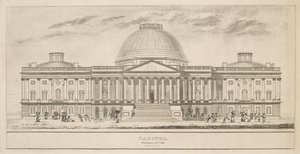 Capitole, Washington, D.C., gravé par Henry et James Stone (florissant 1822-1849), 1826 (aquatinte et gravure au trait sur papier) - Charles after Bulfinch
