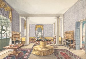 Conception pour intérieur, vers 1830 - Charles de Brocktorff