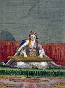 Jeune fille turque jouant d