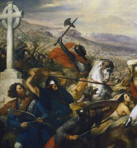 Charles Martel à la bataille de Tours (détail) - Charles de Steuben