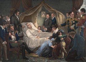 La mort de Napoléon, 1825 - Charles de Steuben