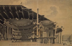Intérieur de la nouvelle Salle de la Comédie-Française au Théâtre de l