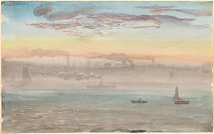 East River, Lever de Soleil - Charles de Wolf Brownell