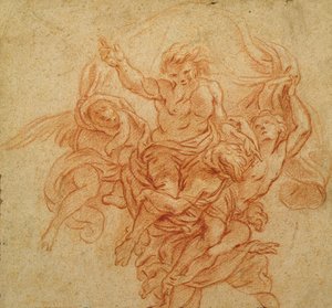 Dieu le Père soutenu par des anges - Charles de la Fosse