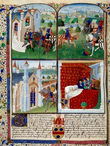 Illustration du roman de Tristan: départ, tournoi et mort - Charles du Maine Master