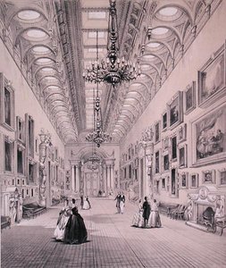 La galerie de tableaux, Palais de Buckingham, gravé par C. Graf, vers 1880 - Charlotte (after) Campbell