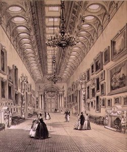 La galerie de tableaux au palais de Buckingham, vers 1880