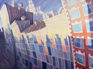 Coucher de soleil, Waverly Place, New York, 1995 - Charlotte Johnson Wahl