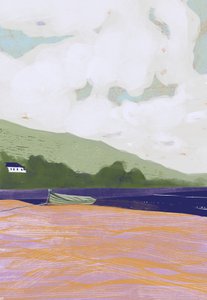 Un bateau tranquille au bord de la mer - Charlotte Trudgett