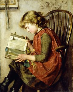 Jeune fille lisant, 1890