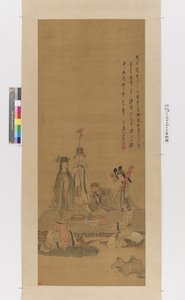 Immortels célébrant un anniversaire - Chen Hongshou