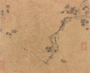 Une branche de prunier, dynastie Ming, vers 1580-1639 - Chen Jiru