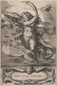 Une figure allégorique : Non sine labore - Cherubino Alberti