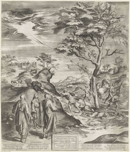 Saint Philippe Benizi des Servites punit les blasphémateurs