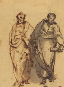 Deux figures drapées