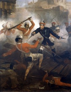 Lieutenant William Alexander Kerr (1832-1919) gagnant la Croix de Victoria pendant la Mutinerie indienne, juillet 1857, vers 1860 - Chevalier Louis William Desanges
