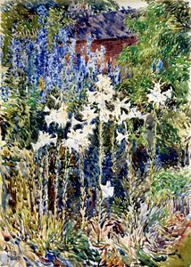 Un jardin de fleurs - Childe Frederick Hassam