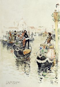 Une régate vénitienne - Childe Frederick Hassam