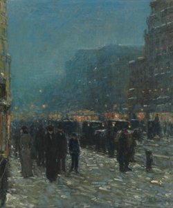 Broadway et 42e Rue - Childe Frederick Hassam