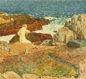 East Headland Pool - Childe Frederick Hassam