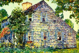Vieille maison, East Hampton - Childe Frederick Hassam