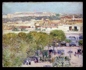 Place Centrale et Fort Cabanas, La Havane - Childe Frederick Hassam