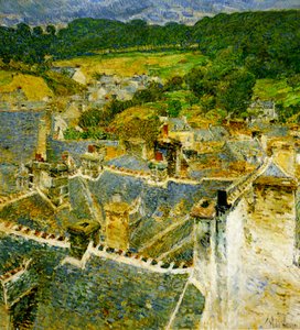Toits, Pont-Aven, Bretagne