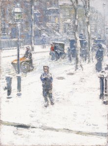 Tempête de neige, Cinquième Avenue, New York