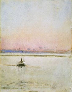 Coucher de soleil - Childe Frederick Hassam
