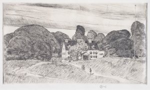 Le Manoir Lion Gardiner - Childe Frederick Hassam