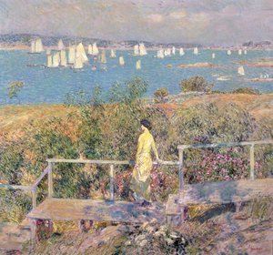 Yachts, Gloucester - Childe Frederick Hassam