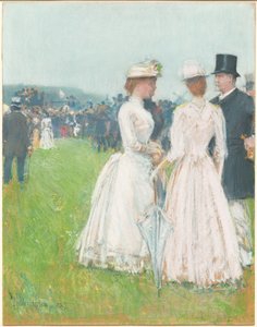 Au Grand Prix de Paris - Childe Hassam