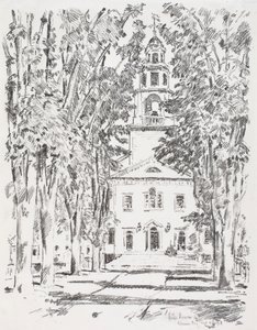 Église coloniale, Gloucester - Childe Hassam