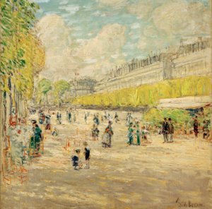 Les jardins des Tuileries - Childe Hassam