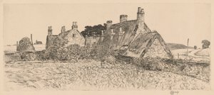 Cottages anglais - Childe Hassam