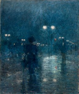 Nocturne sur la Cinquième Avenue, vers 1895