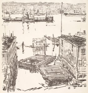 North River - Childe Hassam