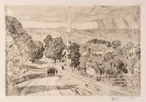 The Vermont Village (Peacham) - Childe Hassam