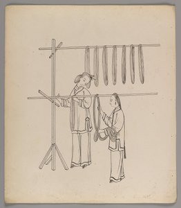 Album de feuilles séparées : Culture et production de la soie - Chinese School