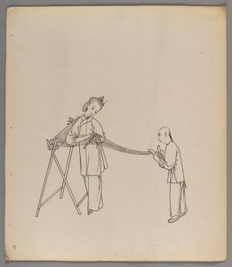 Album de feuilles séparées : Culture et production de la soie - Chinese School