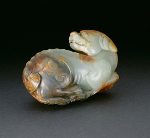 Lion bouddhiste (céladon) - Chinese School