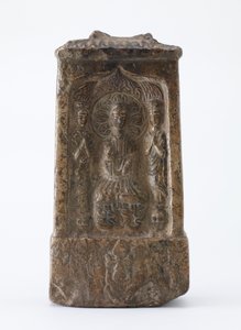 Tablette bouddhiste en forme de sanctuaire miniature, Période de Division, vers 520 après J.-C. - Chinese School