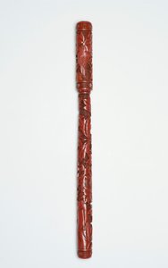 Brosse sculptée et couvercle, chinois, 16ème siècle