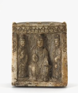 Stèle miniature à quatre faces, possiblement dynastie Wei de l