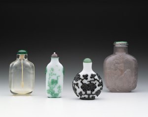 Groupe de boîtes à priser, chinoises, XVIIIe-XIXe siècle