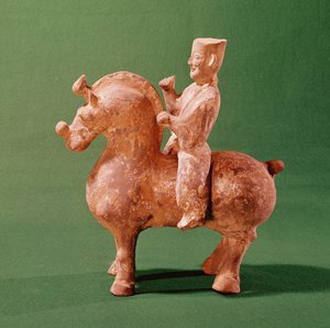Cavalier (terre cuite) - Chinese School