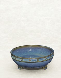 Bol Narcisse tripode "numéro neuf" Jun, Dynastie Yuan / Ming - Chinese School