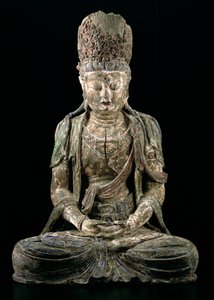 Grand bodhisattva assis en méditation, dynastie Jin (1115-1234)